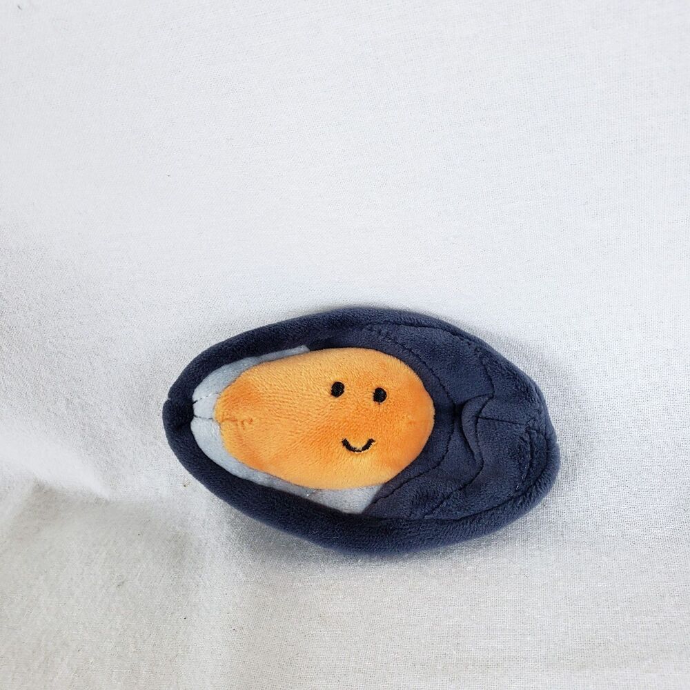 Jellycat Sensational Mussel Plush Retired 4" Seafood Stuffed Animal